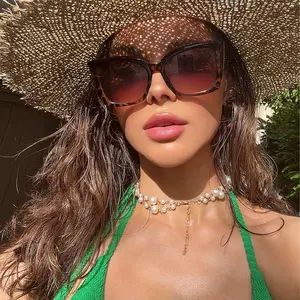 Sunglasses Cat Eye Women Shadz Glasses GAFAS Fashion 100% UV Oversized Gradient Lenses Little Jackie