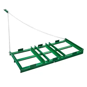 【FathersDayGift】VEVOR Drag Harrow,  , 4 ft Heavy Duty Tow Behind Drag Harrow with Adjustable Bars & 72 in Chain, Driveway Grader Landscape Rake for ATV, UTV, Tractor, Mower Tow Behind Yard Lawn Leveling Tool