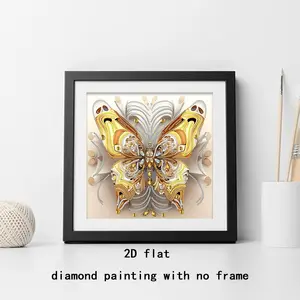 Butterfly Diamond Painting DIY Kit, Beginner Friendly Mosaic Gem Art, Creative Wall Decor, Unique Room Decoration, 30x30cm