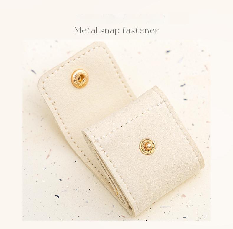 Compartmentalized Portable Jewelry Box — Simple, Mini, and Premium Travel Jewelry Case — Anti-Loss Storage Pouch for Rings, Stud Earrings, and Small Accessories (Easy to Find)