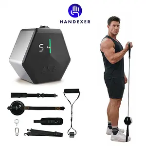 Fitness Pump, Adjustable Exercise Machine, 30kg Pro Resistance, Full-Body workout at Home Core Workout Equipment, Pocket Gym Kit, Extendable Handles, Auto-Lock System, Hive Gym