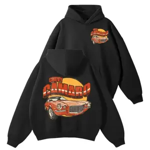 Chevy Camaro Hoodie Retro 1975 - Vintage Muscle Car Pullover, Retro Chevrolet Graphic Hoodie, Classic American Auto Streetwear, Gift For Car Enthusiasts