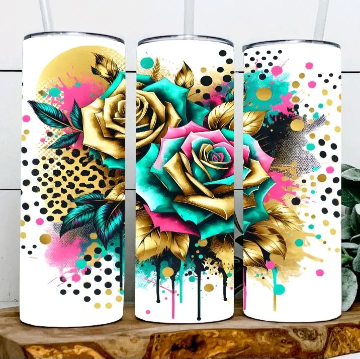 Splatter Rose Tumbler Splatter Rose Tumbler