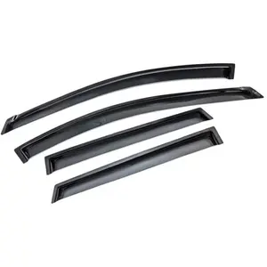 Sizver Smoked Window Visors/Wind Rain Deflector Rain Guard for 2008-2013 Nissan Rogue S, SL, SV ^Outside Mount Visor^