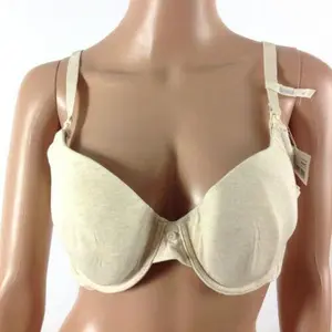Motherhood Maternity Womens Nursing Bra Padded Emma Solid Ivory Size 40C NWT