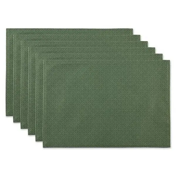 Design Imports Tonal Lattice 6-piece Outdoor Placemats