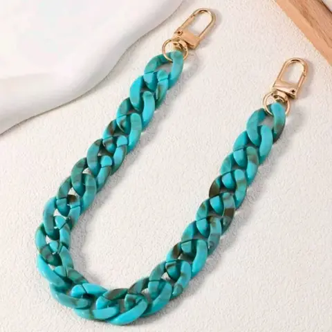 Turquoise Color Chain Bag Strap Decorative Necklace Waist Belt Boho Style Phone Chain, Perfect Christmas and Thanksgiving Gift