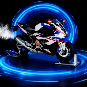 XLG Compatible for 1:6 S1000RR multifunctional alloy die-cast motorcycle model, with jet and sound effects and display stand, Toy Car, Motorcycle Collection, Gift, Toy Moto Bike for Kids and Collectors Ages 8 and up, gifts for couples, friends and family