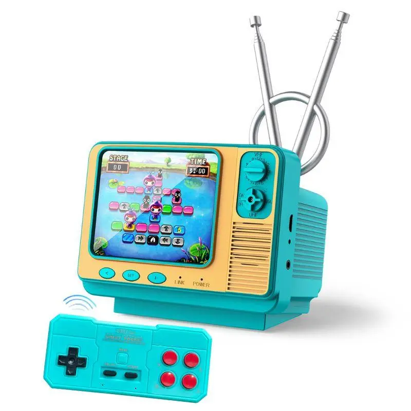 【2025Upgraded Retro Game Console】Retro Game Console with 308 Classic Games, Built-in Controller and TV Cable Christmas Gifts – Gifts for Kids
