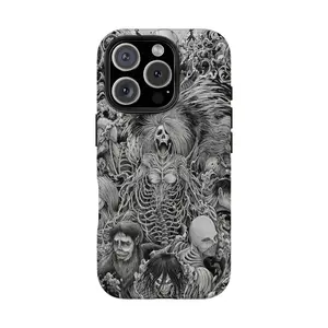 Attack on Titan Nine Titans Legacy Phone Case, All Titan Shifters Panoramic Cover for iPhone 15,14,13,12,11 Pro Max/Pro/Mini, Military Shockproof Armored Plaque Cases
