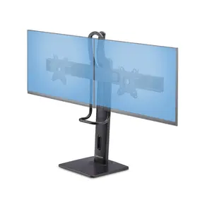 Startech 2MC1S-MONITOR-STAND Crossbar Dual Monitor Desk Stand for Double 27 in. Screens