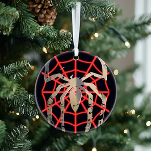 Christmas Ornaments Super Mario Spider New Year Gift For Friends Circle Acrylic Family Tree Decor Birthday Holiday X-Mas