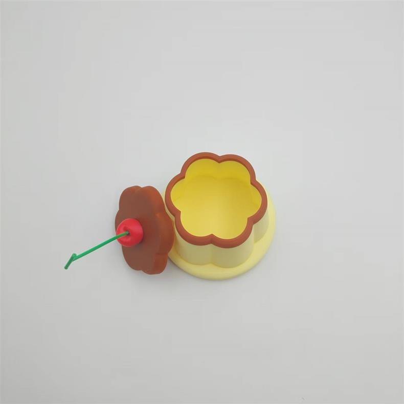 3D Printed Pudding Shaped Storage Box | Cute Desk Organizer for Jewelry & Trinkets