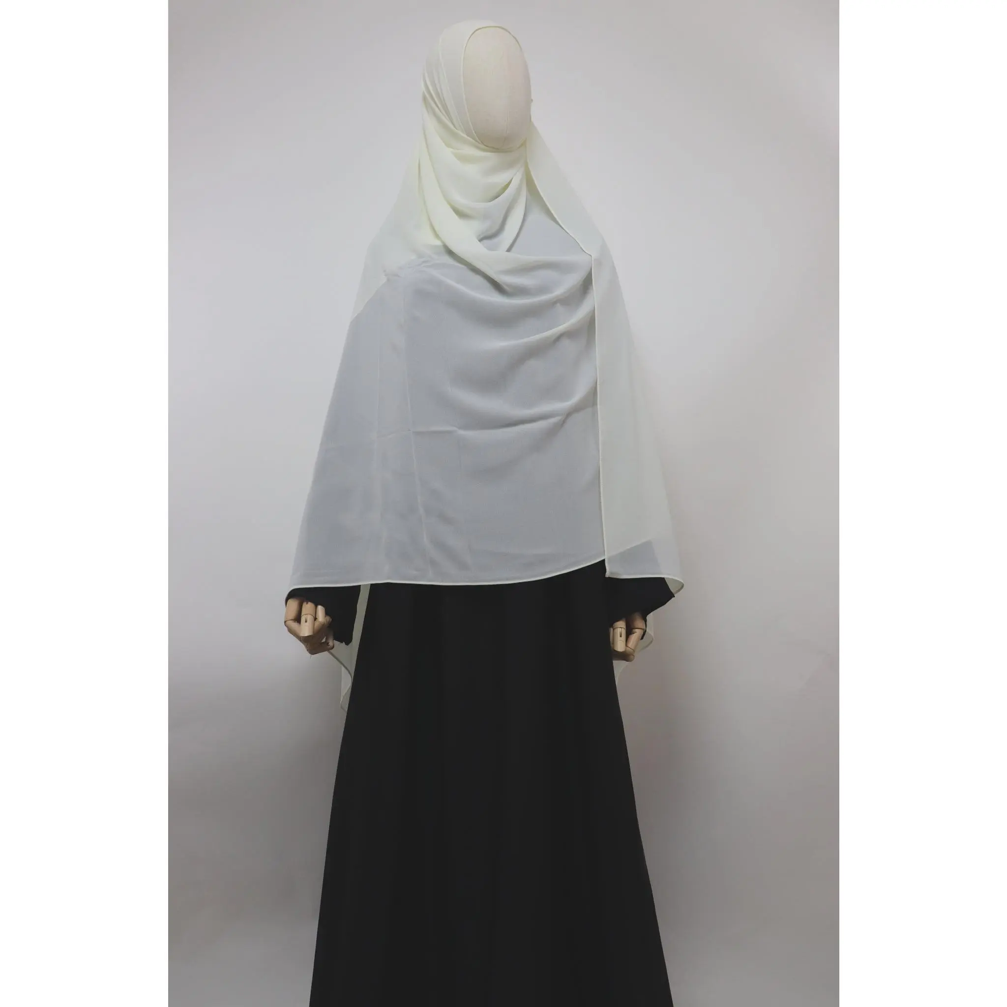 XL Premium Chiffon Hijab - Cream