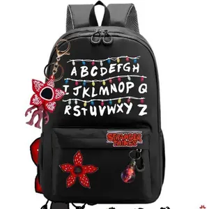 2026 New American Drama Stranger Things Stranger Things Backpack Backpack Men’s and Women’s School Bag Casual Bag