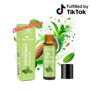 Uplifting Peppermint Roll-On | For Headaches, Mood Boost & Refresh | 10ml Natural Therapeutic Essential Oil Aromatherapy Treatment