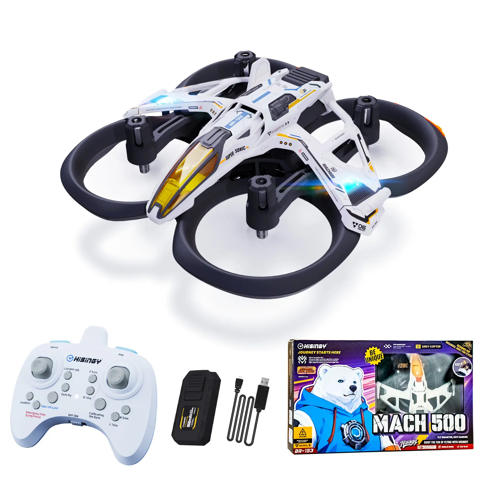 MACH 500 Tiny Drones for Kids, Mini Micro Nano Indoor RC Quadcopter for Age 8-12 10-15 12-14,Kids Drone with LED Light,Optical Flow Positioning,3 Speeds,Toys Gifts for Teen Boys Girls