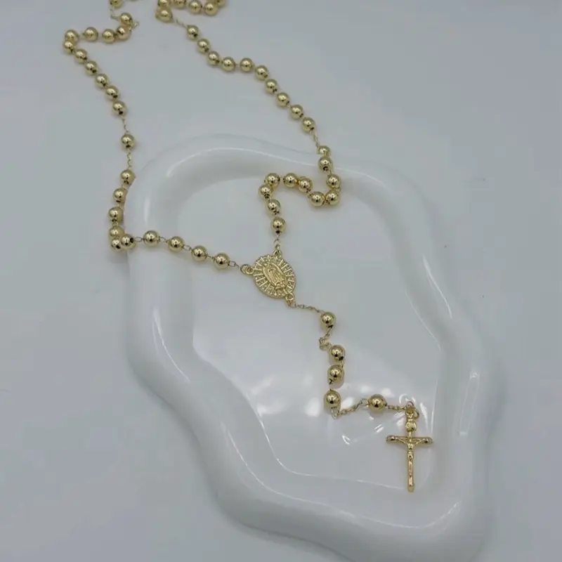 Rodriguezjewelry # 3702 Rosary (6mm) 17inch