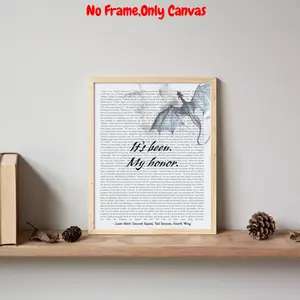 1pc, Wall arts, Modern Posters, Quote Prints, Digital Printing Wing 4 - Liam's Last Words Chapter 36 Quote, Fantasy Book Quotes ft Chapter Text, Living Room Decor, Bedroom Decor Aesthetic, Wall Decoration, Housewarming Gift, Unframed, Canvas Wall Art