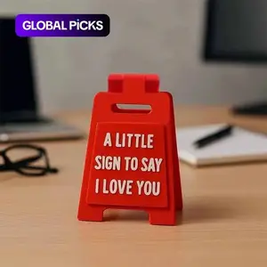 Valentine's Day Gifts for Boyfriend Girlfriend, 3D Printed Desk Ornament, Romantic Mini Love Plaque with Card & Envelope, Home Decoration