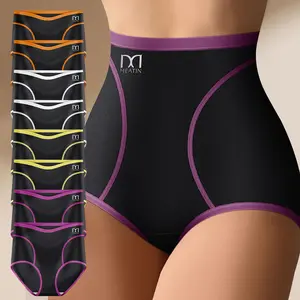 QUASTI 8-Pack Women's Basic Panties, Soft & Fashion Underwear, Loose Fit Comfy Everyday Briefs, Minimalist Essentials, Back to School Must-Have for Girls, S-XXL