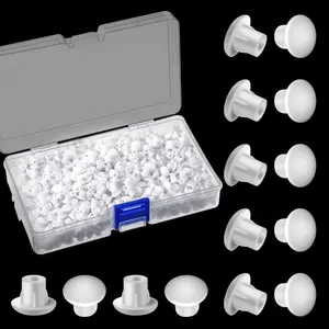 3/16" Plastic Plugs for Round Hole, Shelf Cap Cabinet Hole Cover Cupboard Shelf Pegs for Furniture Cabinet Cupboard Shelves (500 Pieces)