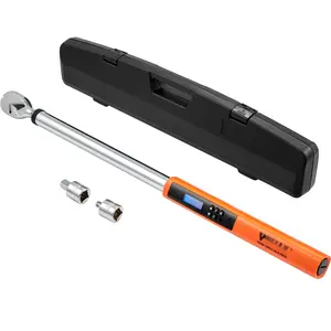 Digital Torque Wrench, 1/2-Inch Drive Electronic Torque Wrench Kit, 25-250 Ft-Lb / 34-340 Nm Torque Range, Accuracy ±2%, 3-Mode Adjustable Torque Wrench Set With LED Indicator And Audible Buzzer Calibration