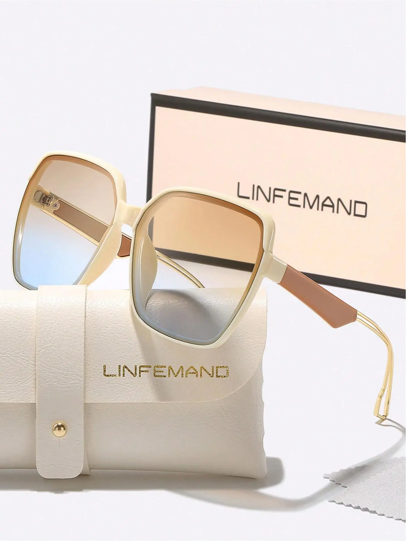 Unisex Fashion Tinted Lens Stylish Sunglasses, Trendy Casual Everyday Use Cool Sunglasses, Fashion Accessories for Outdoor Activities, High-Quality Summer Sunglasses, Stylish Shades