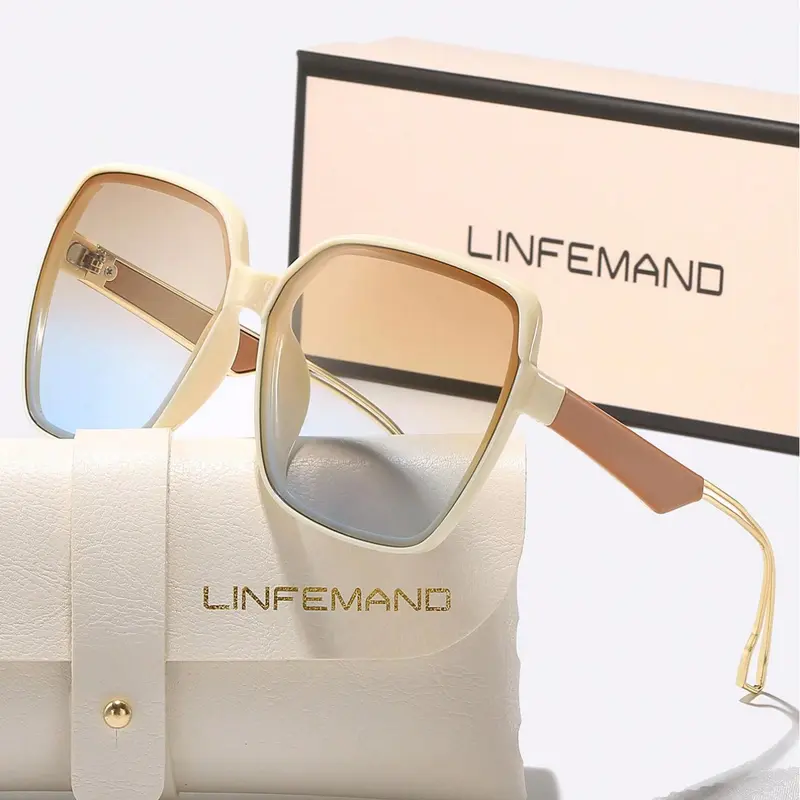Unisex Fashion Tinted Lens Stylish Sunglasses, Trendy Casual Everyday Use Cool Sunglasses, Fashion Accessories for Outdoor Activities, High-Quality Summer Sunglasses, Stylish Shades, Fashionable Sunglasses