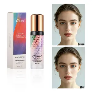 Tri-Color Correcting Primer, Color Correcting Isolation Cream, Moisturizing Makeup Base, Long-Lasting Brightening Face Primer for Redness & Yellow Skin