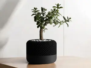 Modern Smart Speaker Style Flowerpot: Aesthetic Planter for Succulents & Airplants, Ideal Indoor Plant Pot, Perfect for Snake Plant & Orchid, Outdoor Planters