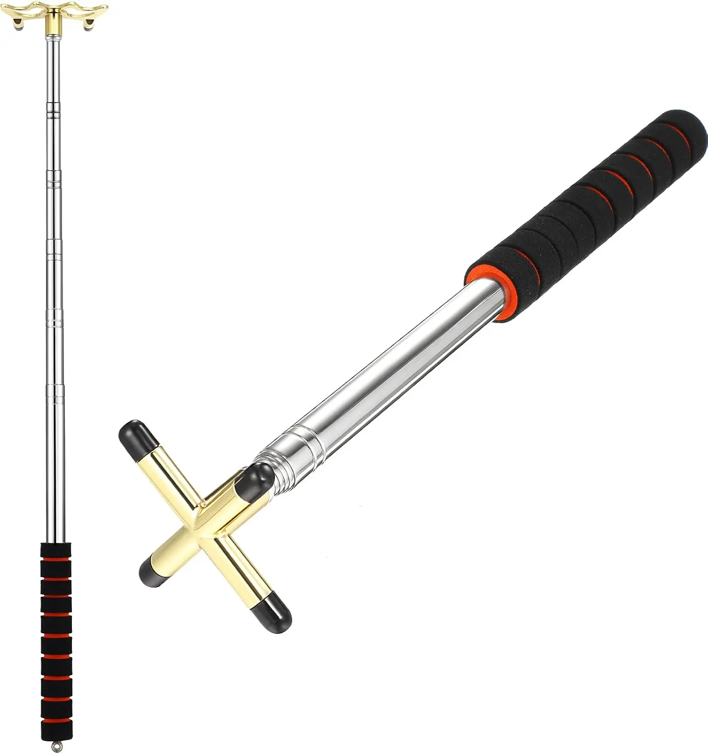 Pool Cue Snooker Stick Pool Table Accessories Retractable Billiards Cue Rest with Removable Brass Bridge