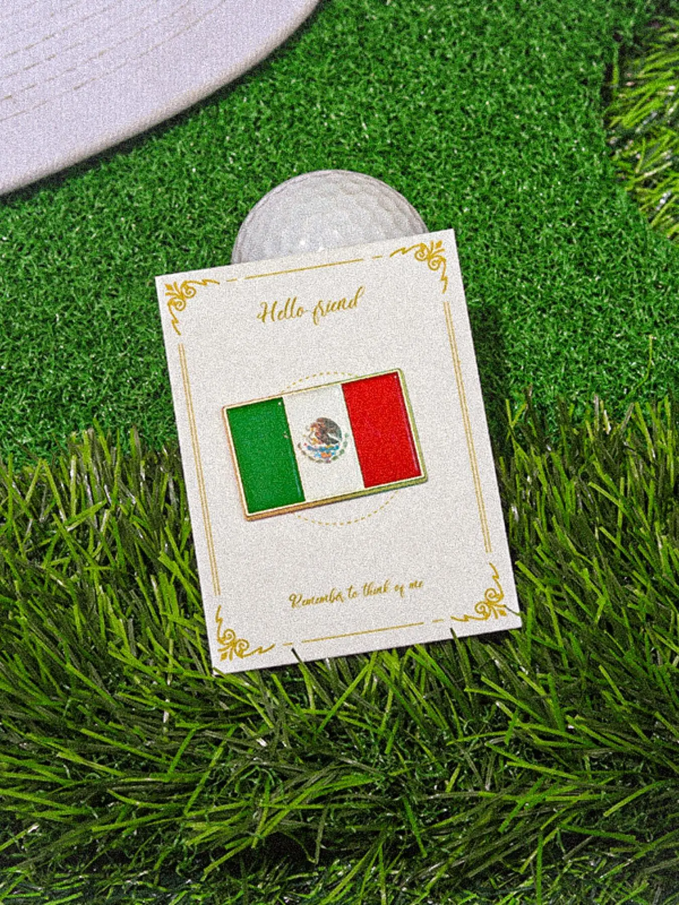 Creative Flag Design Baseball Cap Pins, Fashionable Alloy Badge for Daily Wear, Trendy All-match & Exquisite Brooch for Birthday Gift, Fashion Accessory