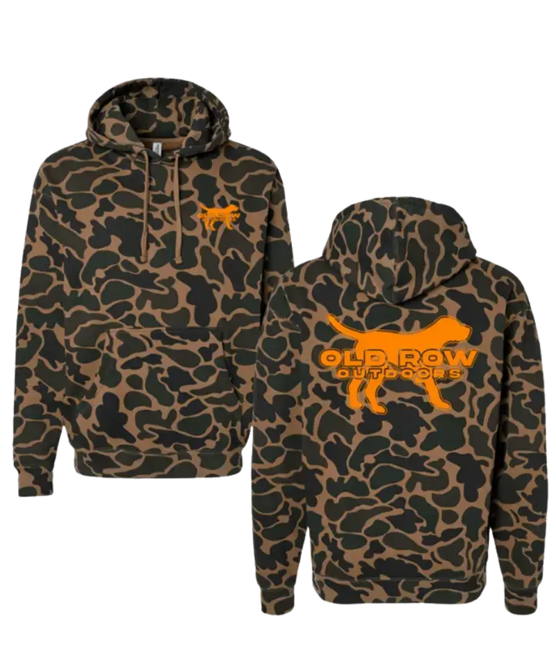 Outdoors Pointer Duck Camo Hoodie, Trendy 3D Hoodie, Realistic Print Sweatshirt, Cool Unisex Fashion Top