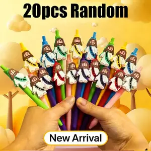 20 Christian Theme Pens, Bulk Pattern Decorative Stationery, Easter Gift, Church Supplies, Student Rewards, Inspirational Gifts