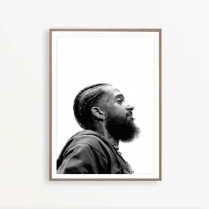 Nipsey Hussle Music Rapper Star Art Poster