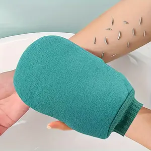 Double-Sided Exfoliating Bath Glove for Adults, Gritty Scrubbing Pads, & Exfoliant Scrubber Glove, Unisex Skincare Tool, Perfect Christmas Gift