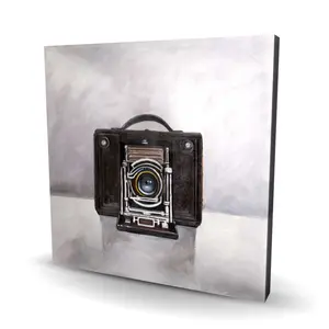 212 MAIN Classic Camera Photo Unframed Art Print - 36x36 in, Artistic Wall Decor, Home Supplies for Living Room, Man Cave