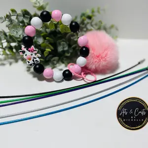 5pc of 10” Keychain Bracelets wires for DIY