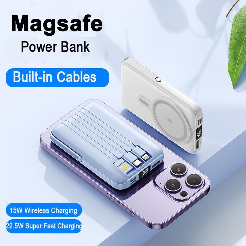 2026 New Flagship Launch portable charger. 22.5W Ultra-Fast Charging power bank. Sleek, mini & ultra-portable wireless charger. Ideal gift for Halloween, Christmas & Back to School season – perfect i phone charger choice.