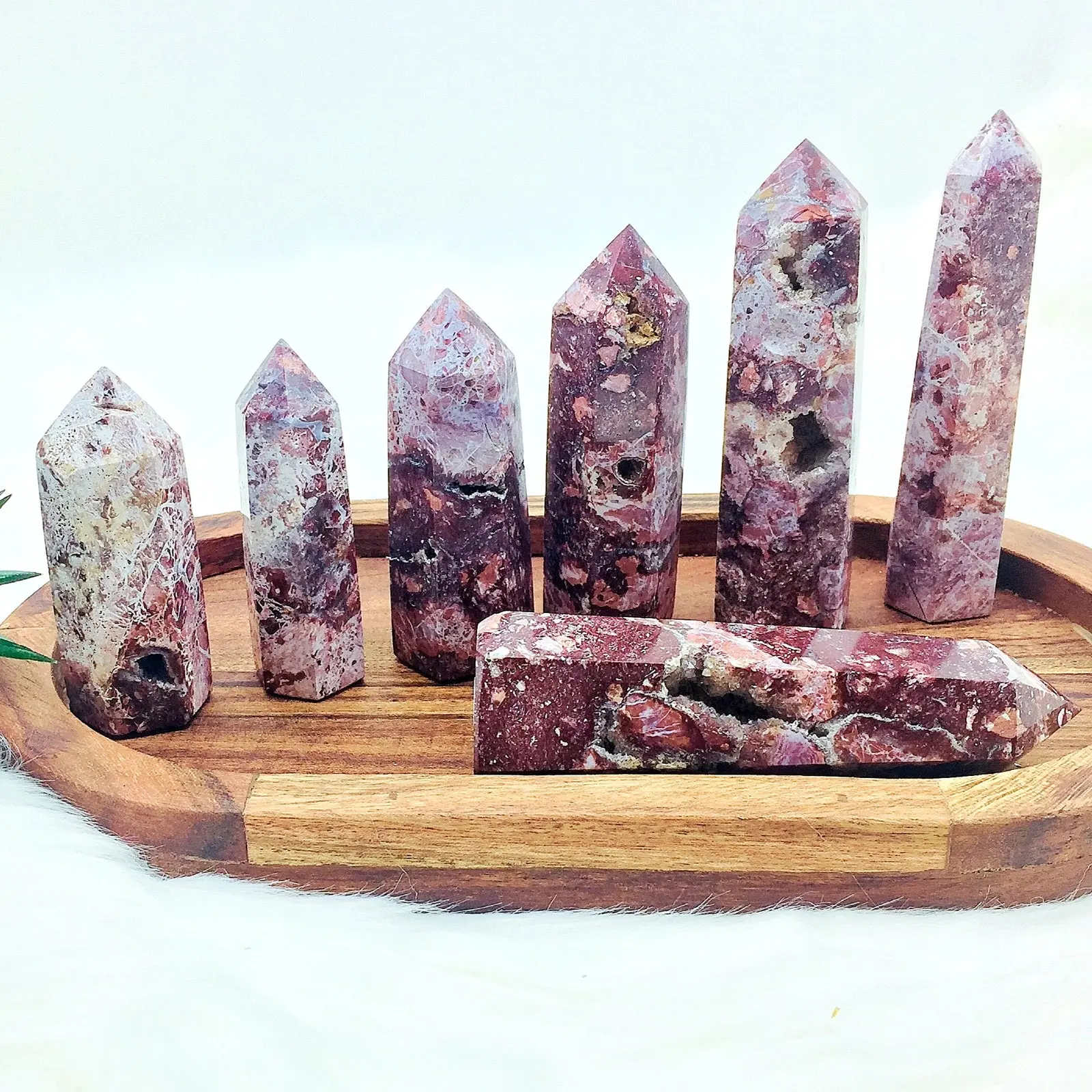 Rare Deep Red Sphalerite Towers