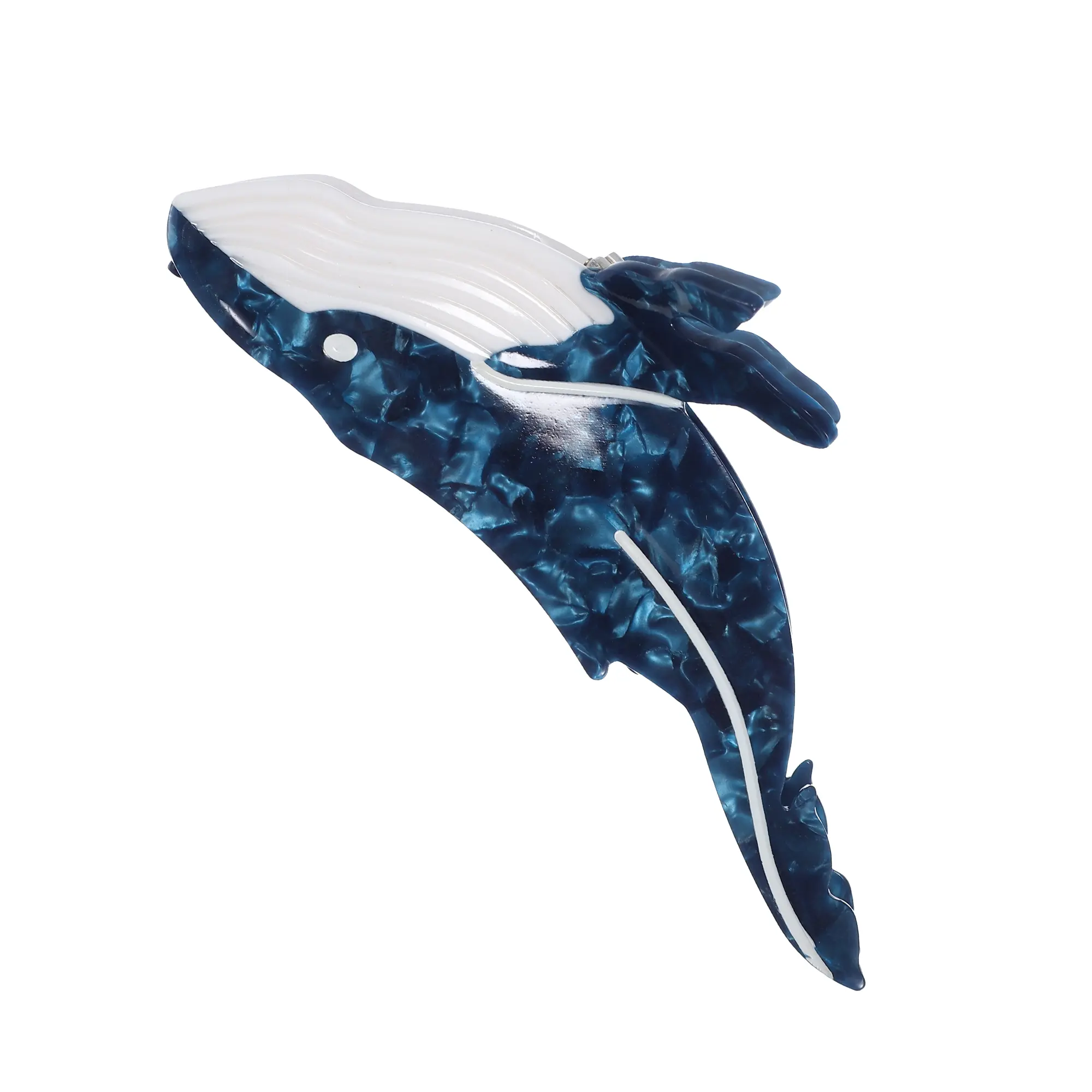 Unique Bargains Shark Claw Clip, Acetate Hair Clips, Whale Hair Claw, Funny Claw Clips for Women, Blue