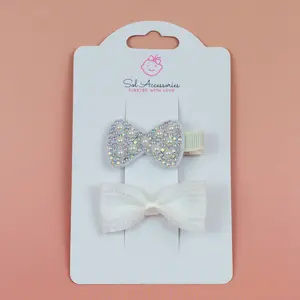 White Baby Clips (Set of 2)