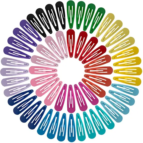 60 Pcs Hair Barrettes, Non-Slip Hair Clips, 2 Inch Metal Hairpins Accessories for Toddlers, Girls, Kids, Teens, Women