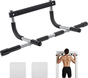 Thickened Steel Max Limit 300 lbs Pull Up Bar for Doorway - Indoor Chin-Up Bar Fitness - Home Gym Portable Adjustable Door Frame Chin Up Bar