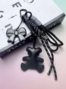 Cute Little Bear Bow Pendant Keychain, Stylish Keychain, Bag Charm Keychain, Fashion Keychain - Decoration Suitable For Bags, Car Keys, The Perfect Gift For Friends And Family, Daily Accessories For People Who Love Y2K, Subculture, Street Style