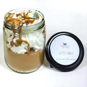 Latte Whipped Candle Scented In Fresh Coffee Gift Decor Freshener