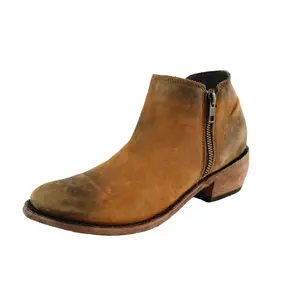 Vegas Faggio Stonewashed Double Zip Bootie