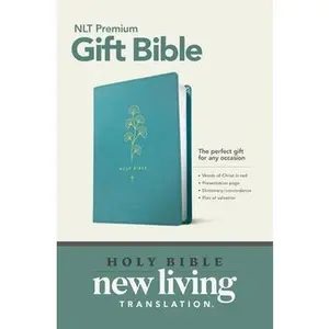 Premium Gift Bible NLT (Red Letter, Leatherlike, Teal) by Tyndale