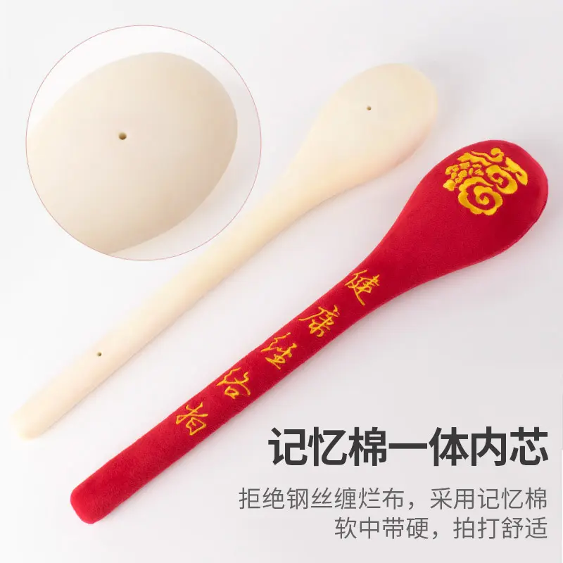 Fu character hammer Home meridian pat stick Health and health Fu character pat dredge back waist cervical spine massage hammer